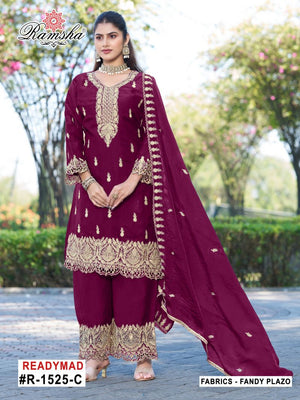 Ramsha R 1525 A To D Fandy Jari Work Salwar Kameez - Amrah Wholesale