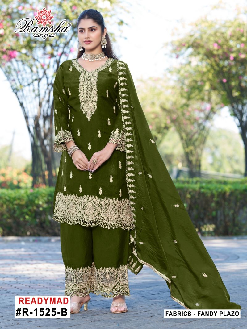 Ramsha R 1525 A To D Fandy Jari Work Salwar Kameez - Amrah Wholesale