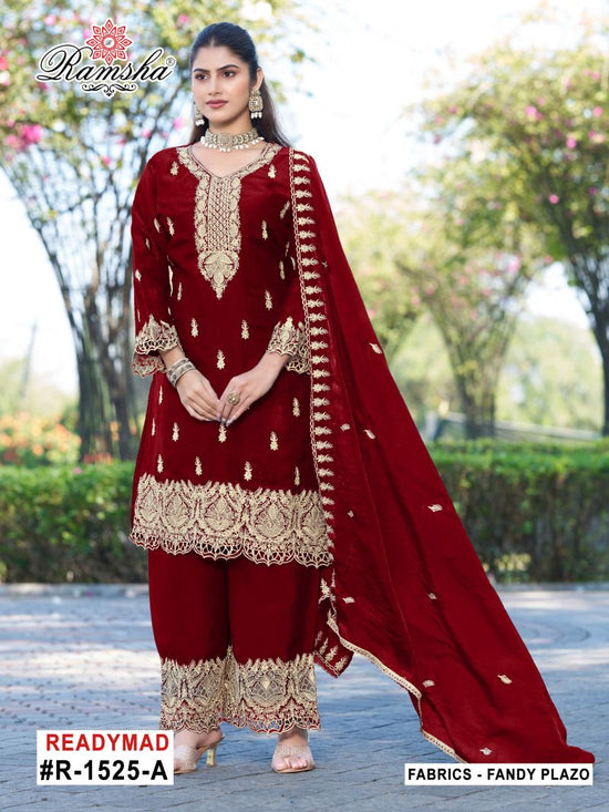 Ramsha R 1525 A To D Fandy Jari Work Salwar Kameez - Amrah Wholesale