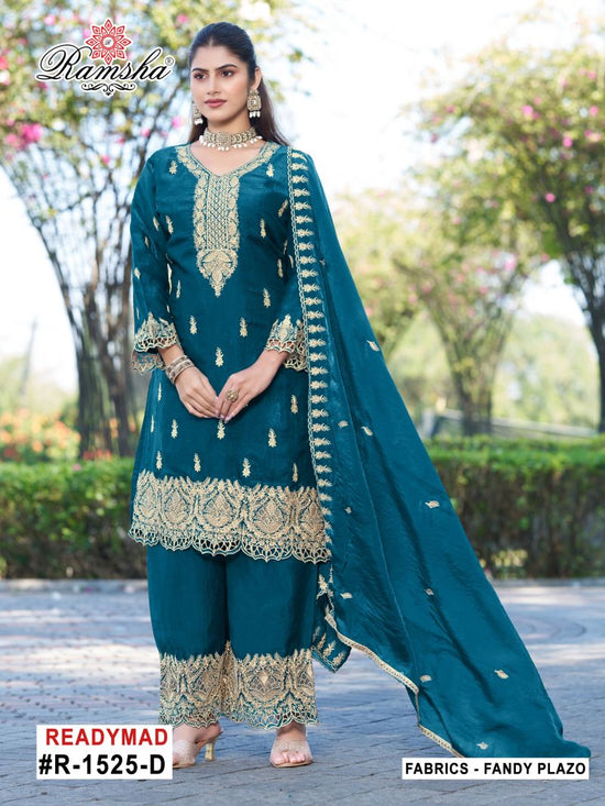 Ramsha R 1525 A To D Fandy Jari Work Salwar Kameez - Amrah Wholesale