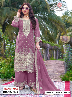 Ramsha R 1599 A To D Crunchy Pakistani Suit Set