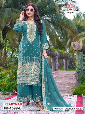 Ramsha R 1599 A To D Crunchy Pakistani Suit Set