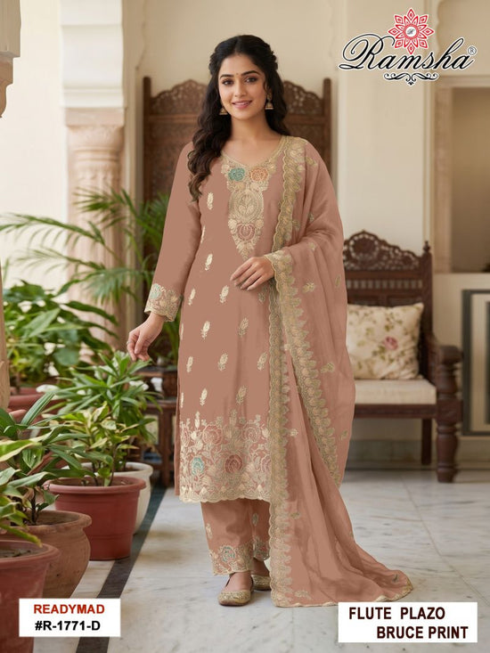 Ramsha R 1771 A To D Flute Embroidered Salwar Kameez