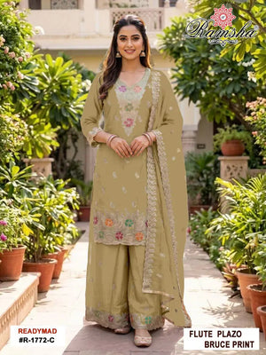 Ramsha R 1772 A To D Flute Embroidered Salwar Kameez