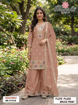 Ramsha R 1774 A To D Flute Embroidered Salwar Kameez
