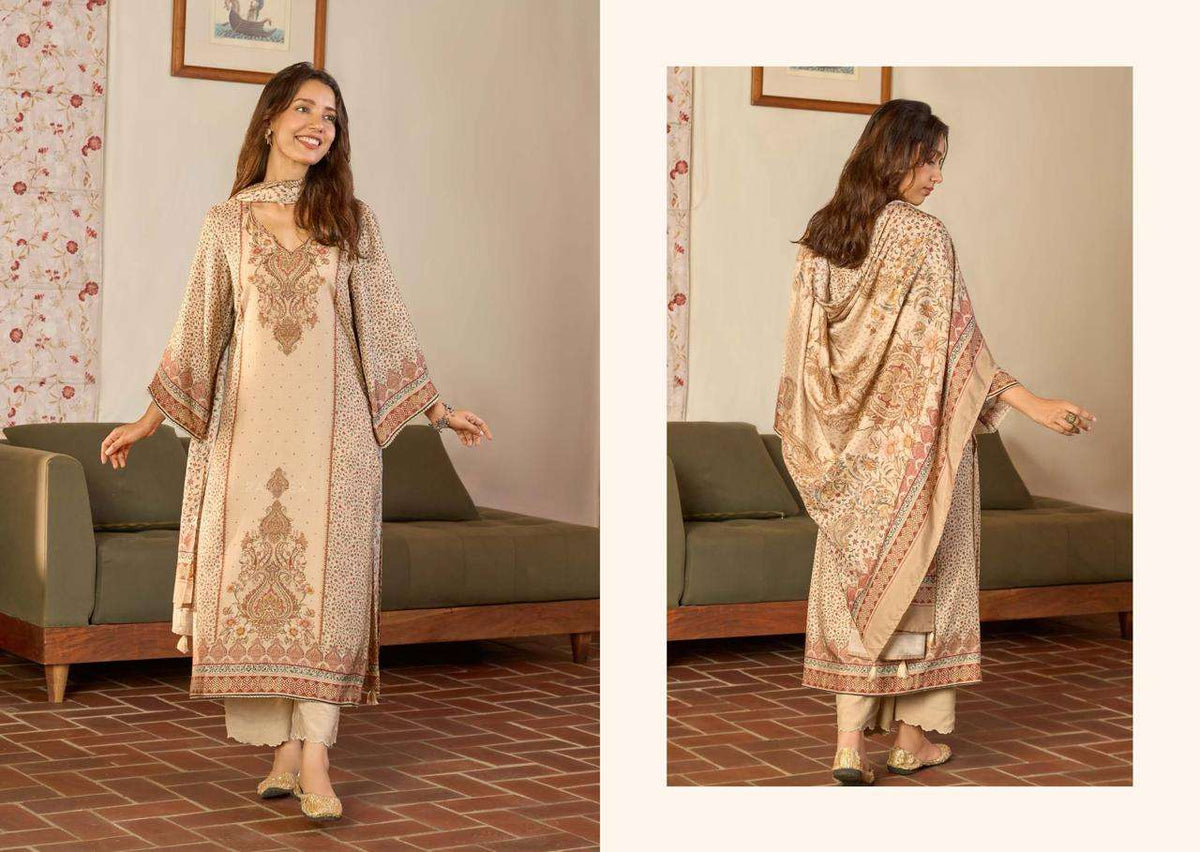 Ramtex Meherbaan Modal Twill Pashmina Digital Printed Suit - Amrah Wholesale