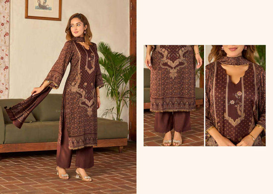 Ramtex Meherbaan Modal Twill Pashmina Digital Printed Suit