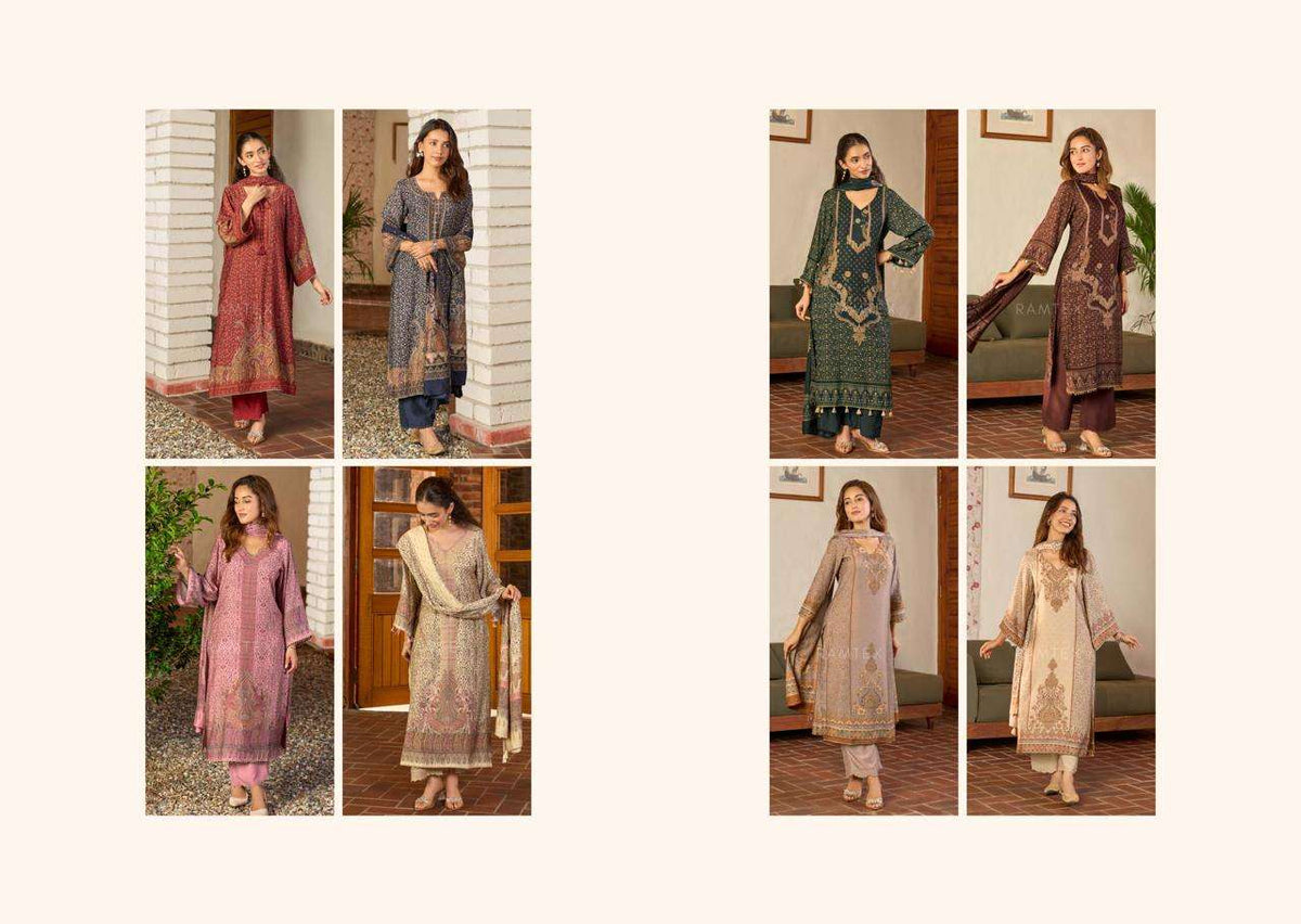 Ramtex Meherbaan Modal Twill Pashmina Digital Printed Suit