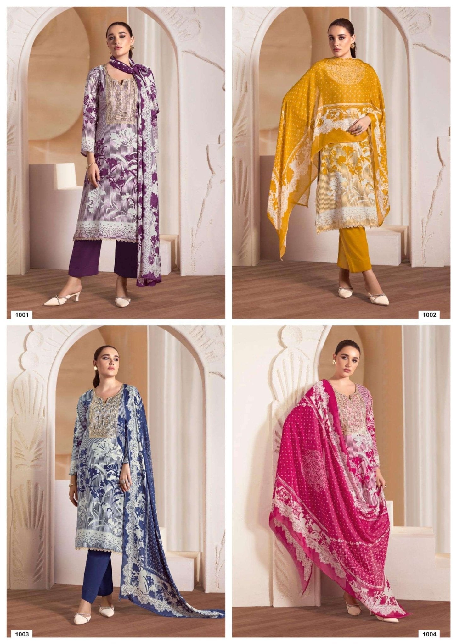 Rang Fashion Liza Muslin Dress Material - Amrah Wholesale