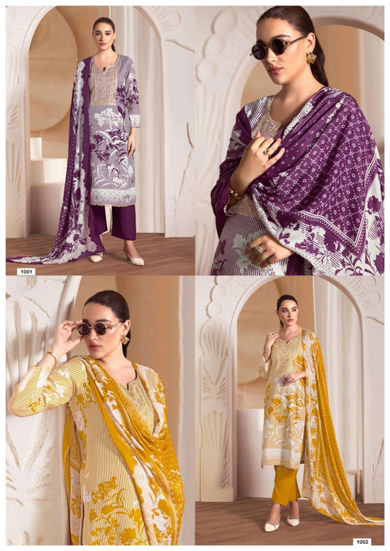 Rang Fashion Liza Muslin Dress Material - Amrah Wholesale