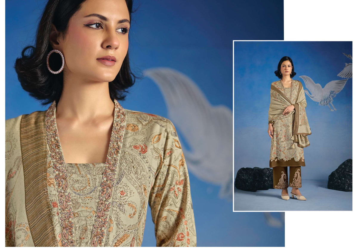 Rang Fashion Luxury Pure Pashmina Digital Printed Suit