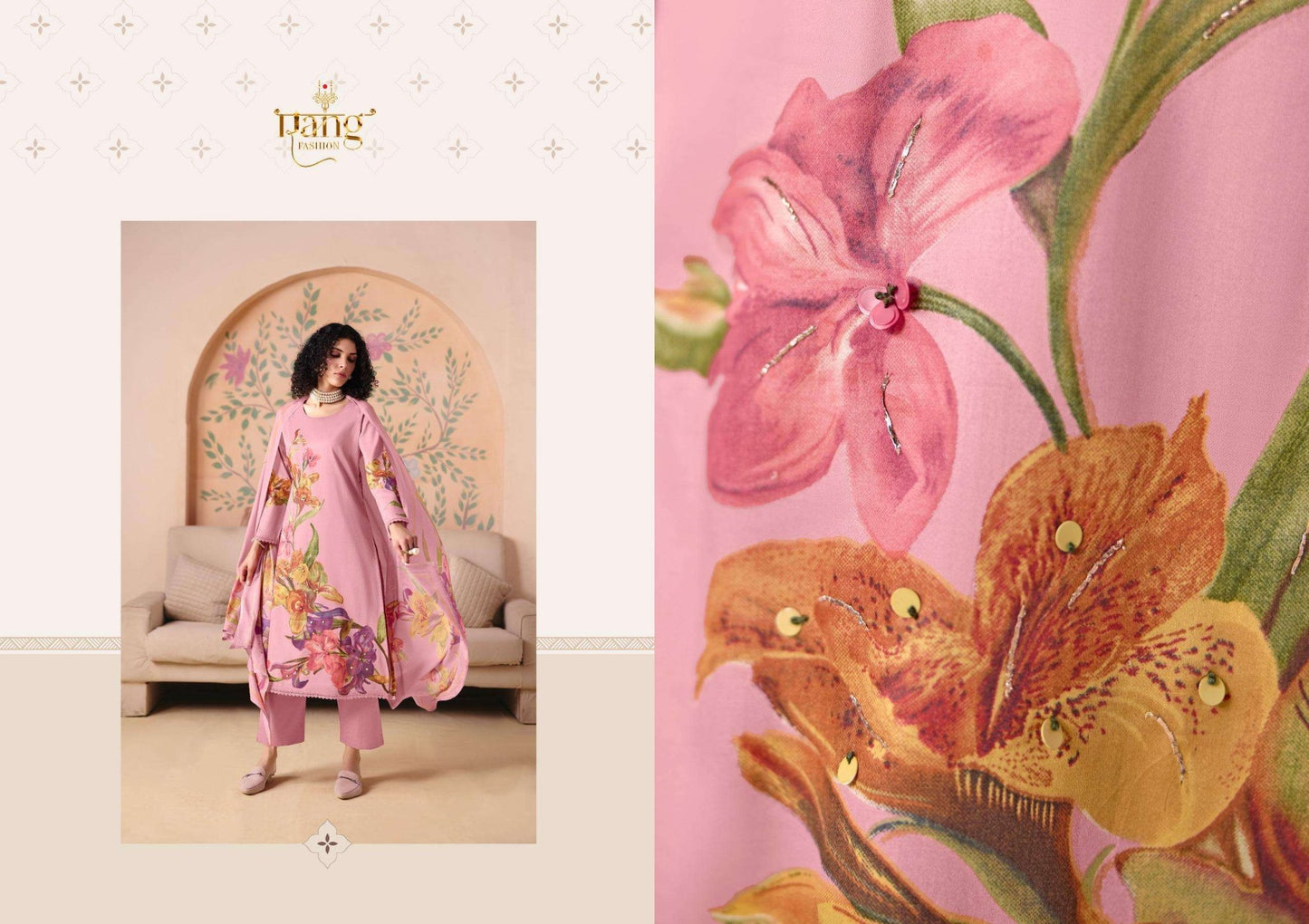 Rang Fashion Nikhaar Jam Cotton Dress Material - Amrah Wholesale