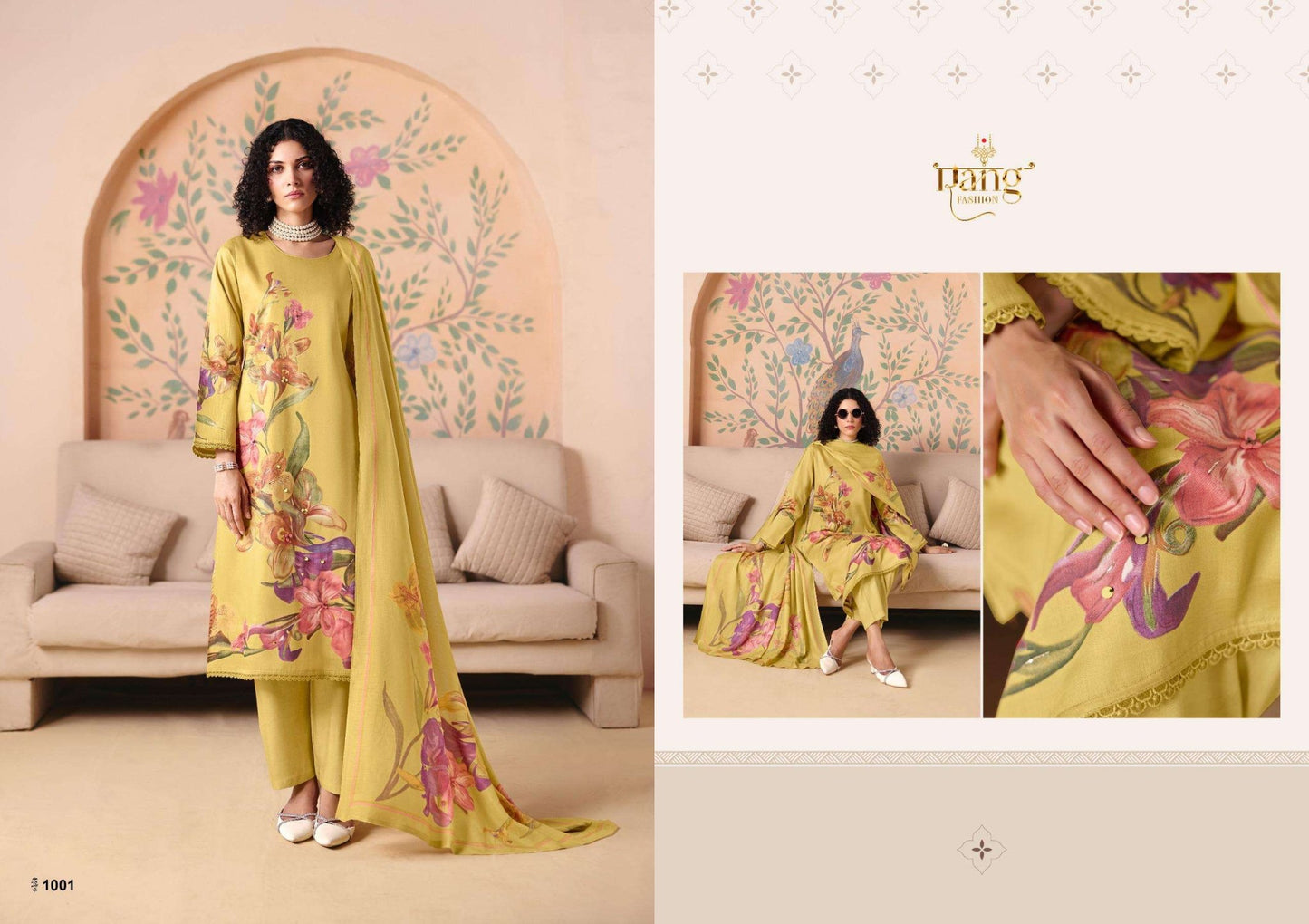 Rang Fashion Nikhaar Jam Cotton Dress Material - Amrah Wholesale