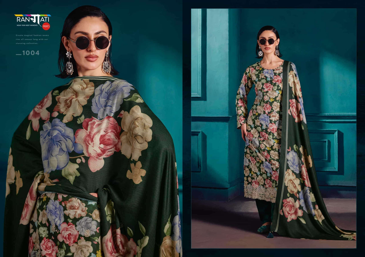 Rangati Prints Bella Pure Pashmina Dress Material
