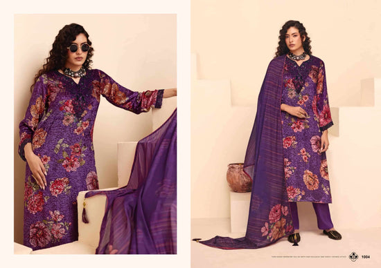 Rangati Prints Dior Palachi Velvet Winter Suit Dress Material