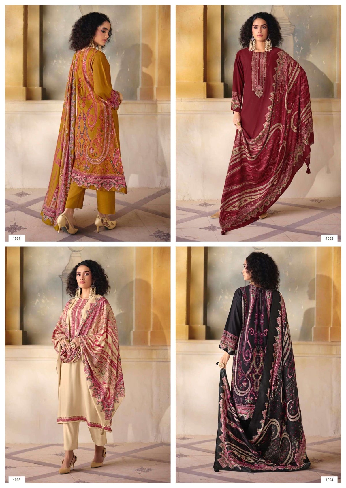 Rangati Prints Gul Pure Pashmina Dress Material