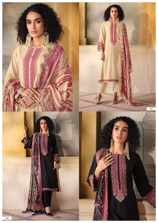 Rangati Prints Gul Pure Pashmina Dress Material