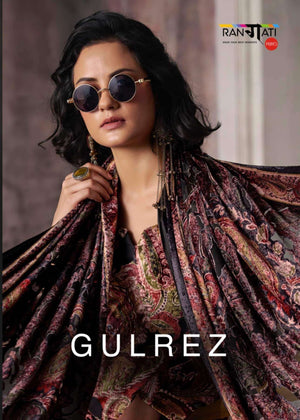 Rangati Prints Gulrez Palachi Velvet Handwork Dress Material