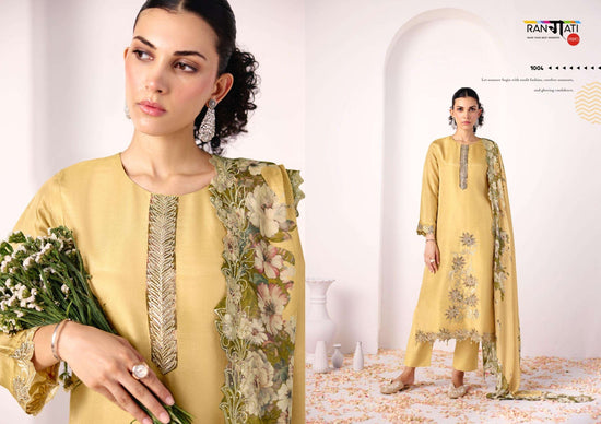 Rangati Prints Haya Pure Silk Dress Material - Amrah Wholesale