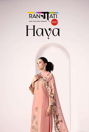 Rangati Prints Haya Pure Silk Dress Material