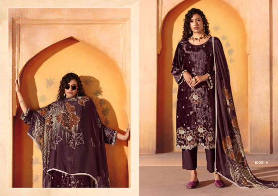 Rangati Prints Hiya Velvet Pakistani Suit