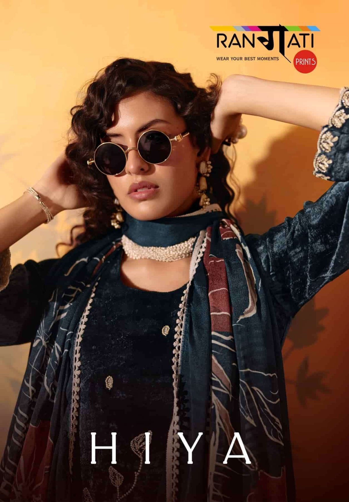 Rangati Prints Hiya Velvet Pakistani Suit