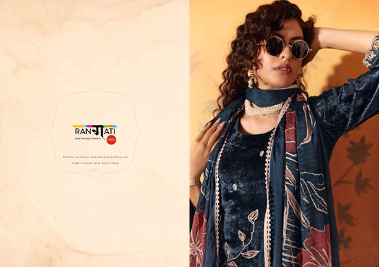 Rangati Prints Hiya Velvet Pakistani Suit