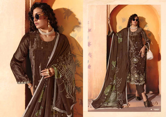 Rangati Prints Hiya Velvet Pakistani Suit