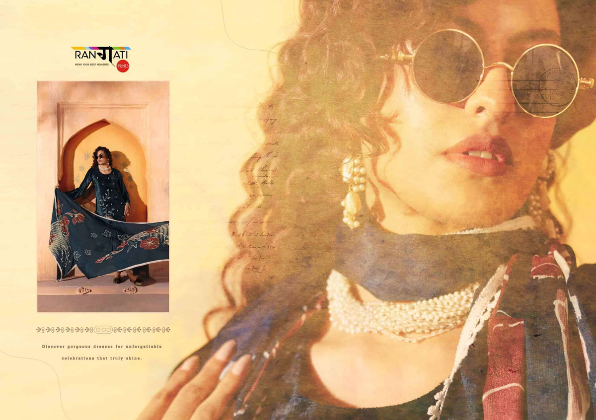 Rangati Prints Hiya Velvet Pakistani Suit