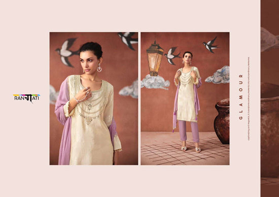 Rangati Prints Icon Pure Simmer Party Wear Dress Material - Amrah Wholesale