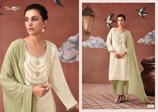 Rangati Prints Icon Pure Simmer Party Wear Dress Material - Amrah Wholesale