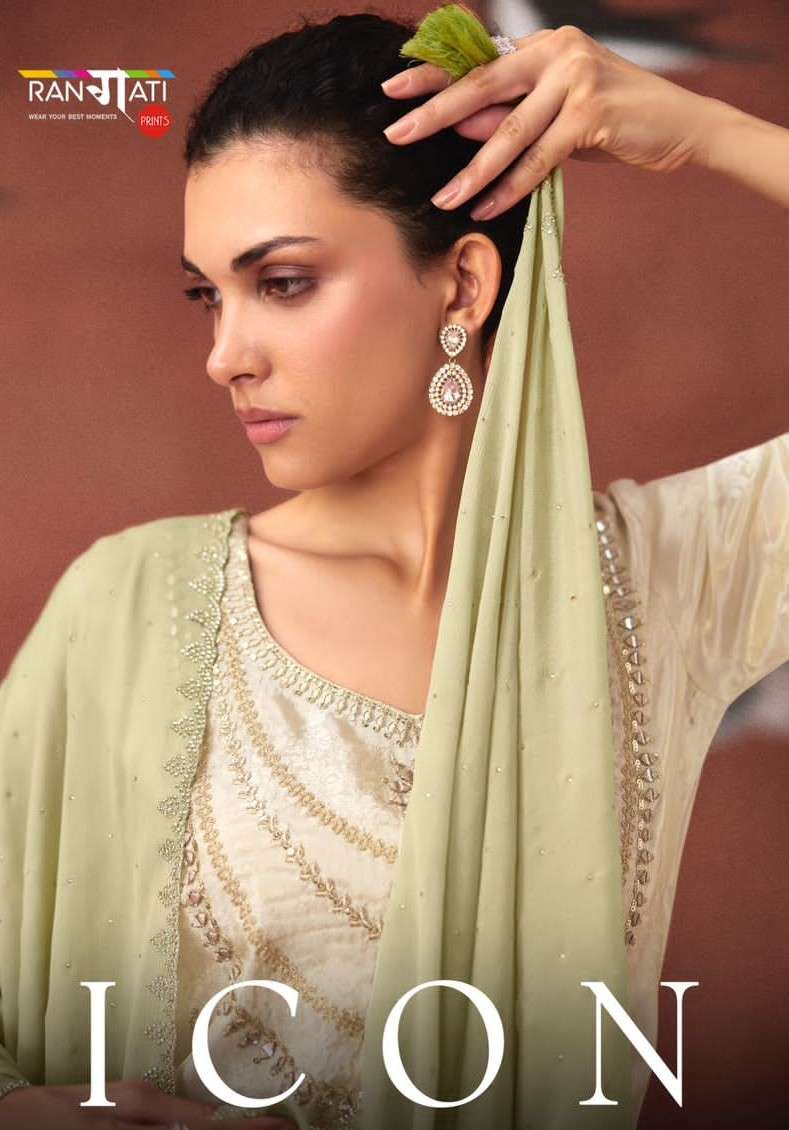 Rangati Prints Icon Pure Simmer Party Wear Dress Material - Amrah Wholesale