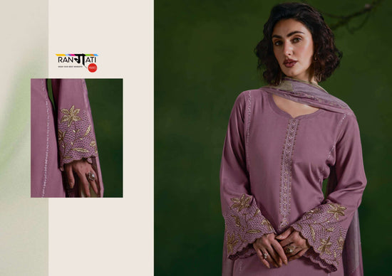 Rangati Prints Zara Vol 12 Pure Pashmina Embroidered Dress Material