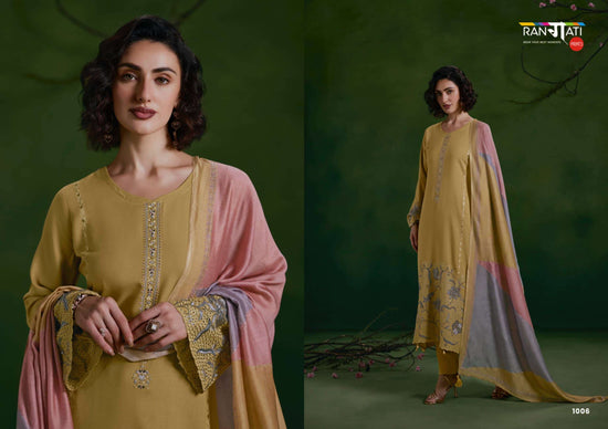 Rangati Prints Zara Vol 12 Pure Pashmina Embroidered Dress Material
