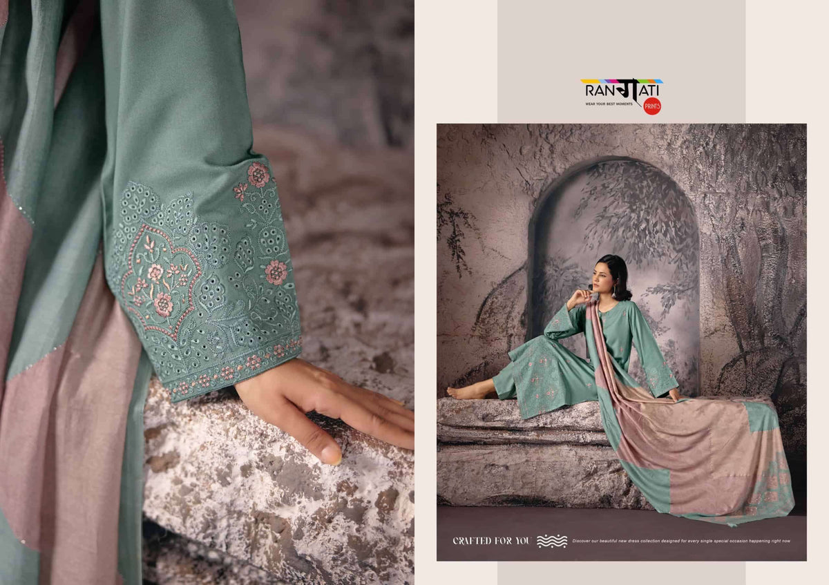 Rangati Prints Zarina Pure Pashmina Winter Wear Dress Material