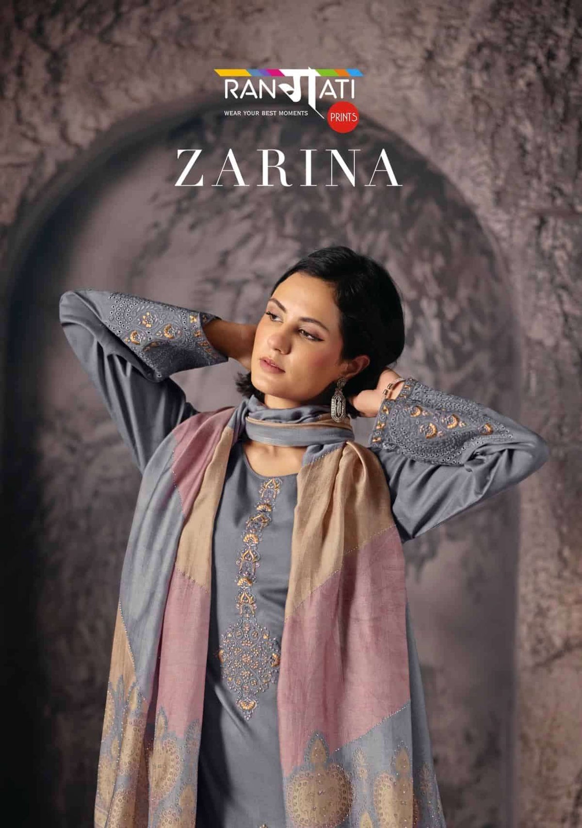Rangati Prints Zarina Pure Pashmina Winter Wear Dress Material