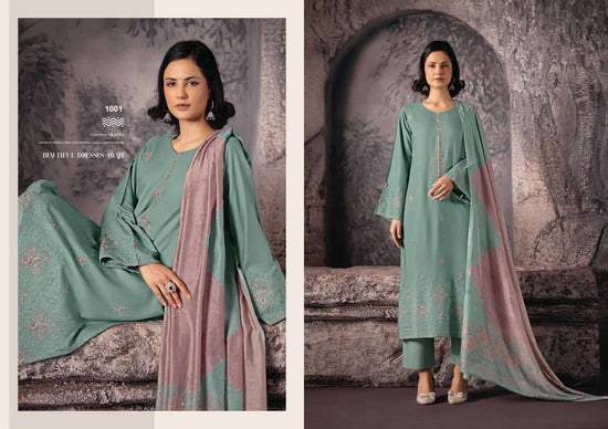 Rangati Prints Zarina Pure Pashmina Winter Wear Dress Material