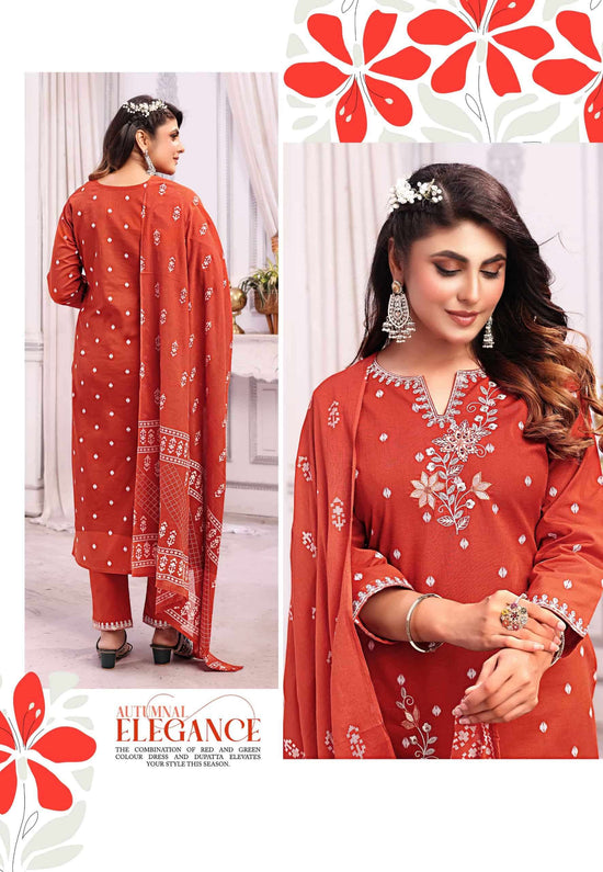 Rangmaya Cotton Studio Cotton Jacquard Kurti Bottom Dupatta Set