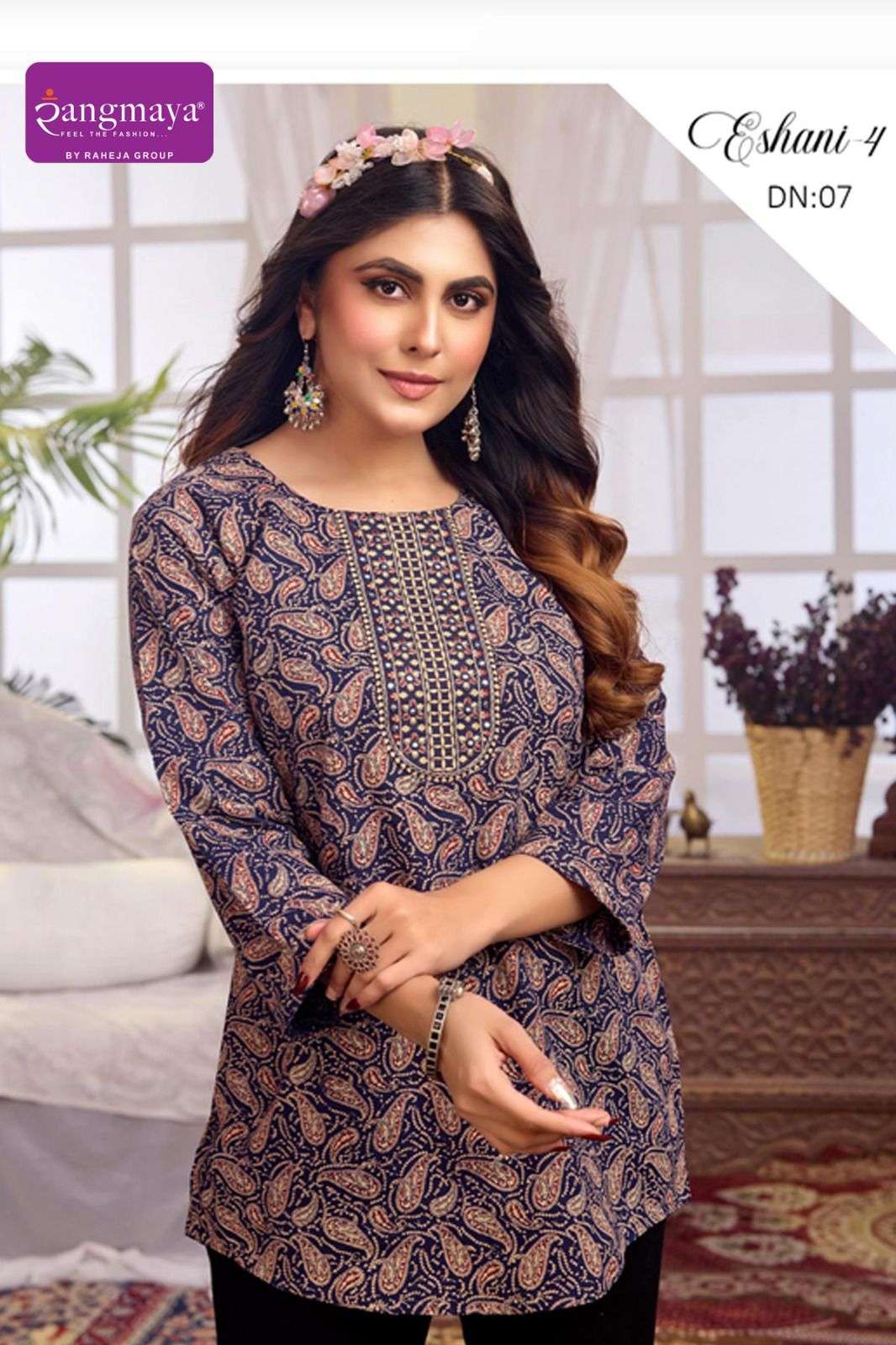 Rangmaya Eshani Vol 4 Cotton Printed Tops - Amrah Wholesale