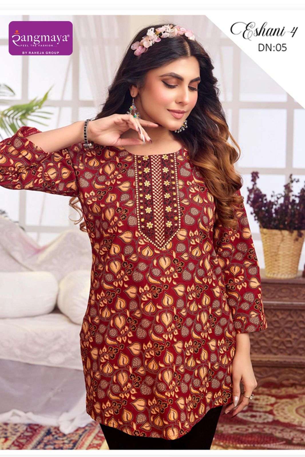 Rangmaya Eshani Vol 4 Cotton Printed Tops - Amrah Wholesale