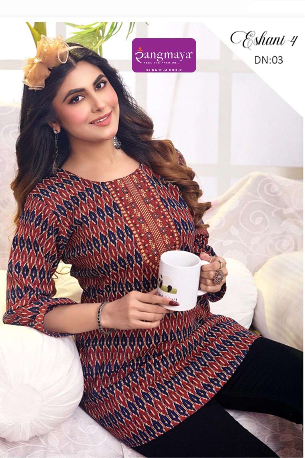 Rangmaya Eshani Vol 4 Cotton Printed Tops - Amrah Wholesale