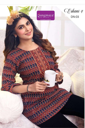 Rangmaya Eshani Vol 4 Cotton Printed Tops - Amrah Wholesale