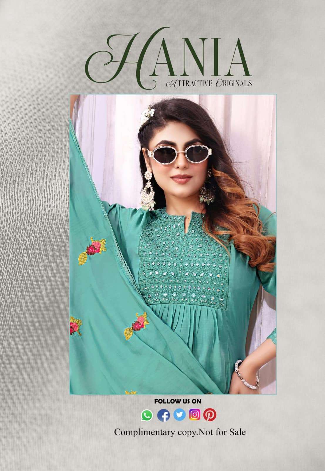 Rangmaya Hania Mal Chanderi Kurti Pant Dupatta Set - Amrah Wholesale