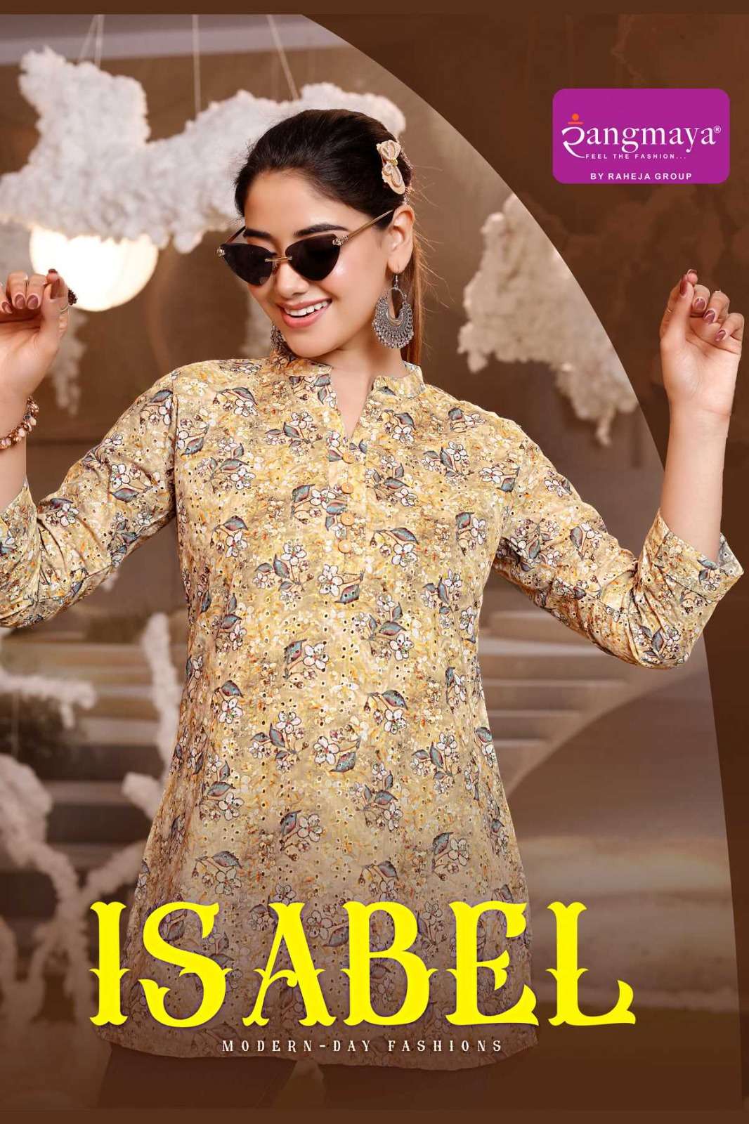 Rangmaya Isabel Chicken Fabric Ladies Western Tops
