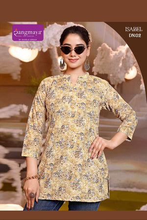 Rangmaya Isabel Chicken Fabric Ladies Western Tops