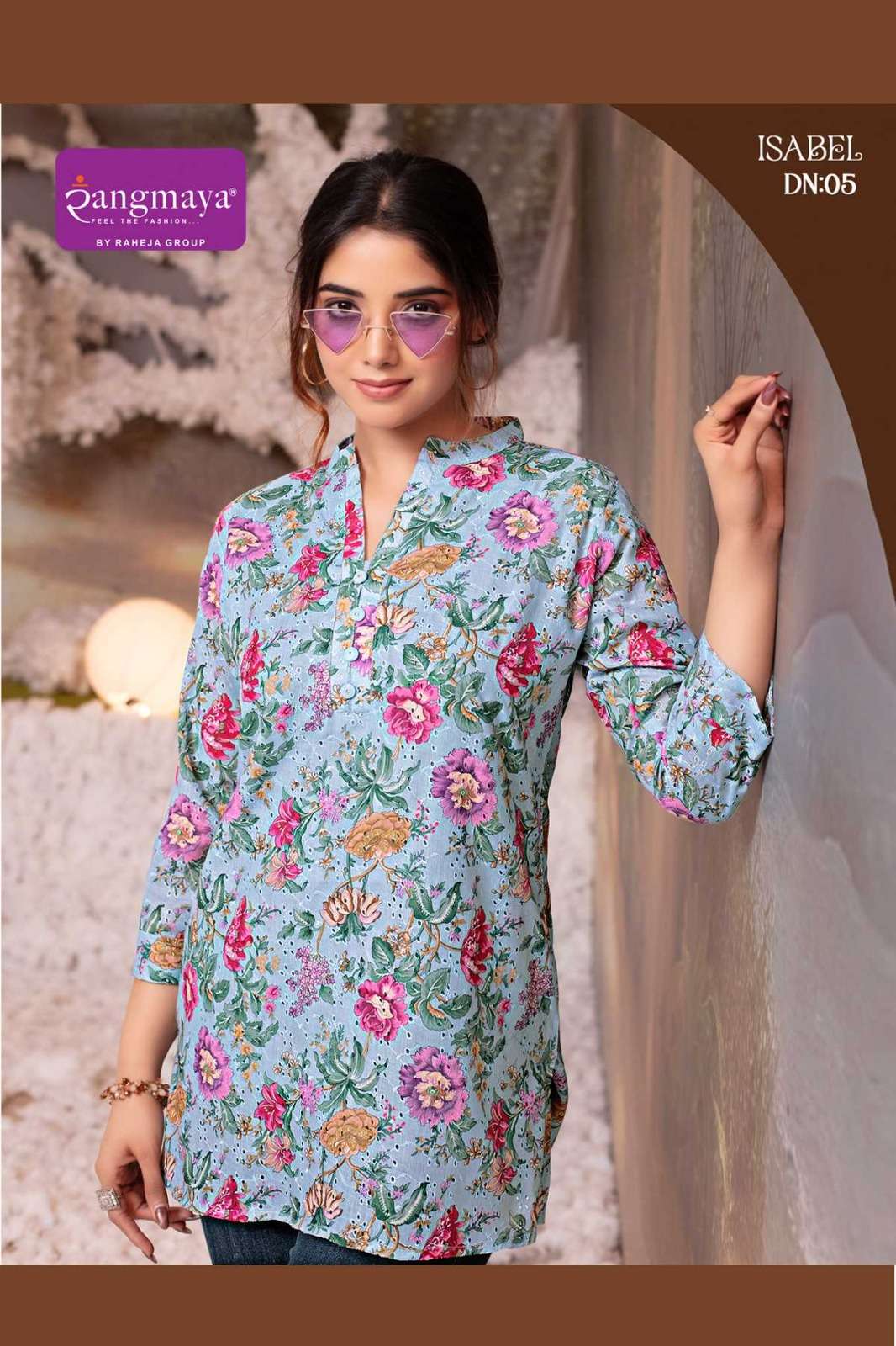 Rangmaya Isabel Chicken Fabric Ladies Western Tops