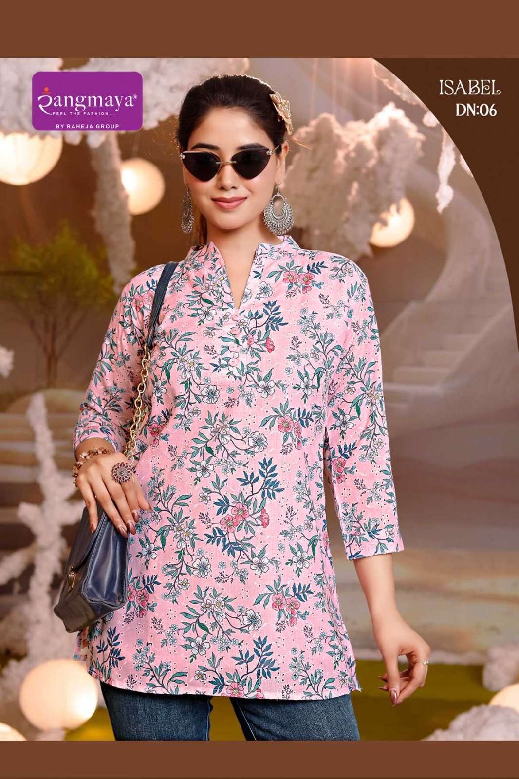 Rangmaya Isabel Chicken Fabric Ladies Western Tops