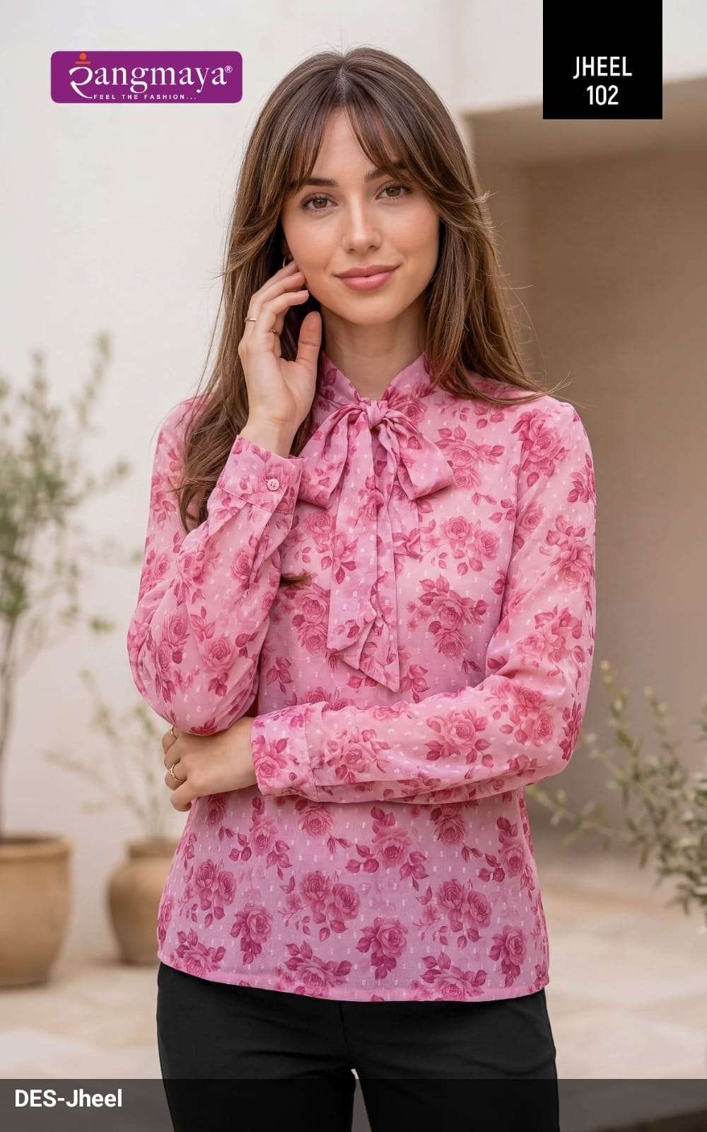 Rangmaya Jheel Chiffon Printed Stitched Tunic Set