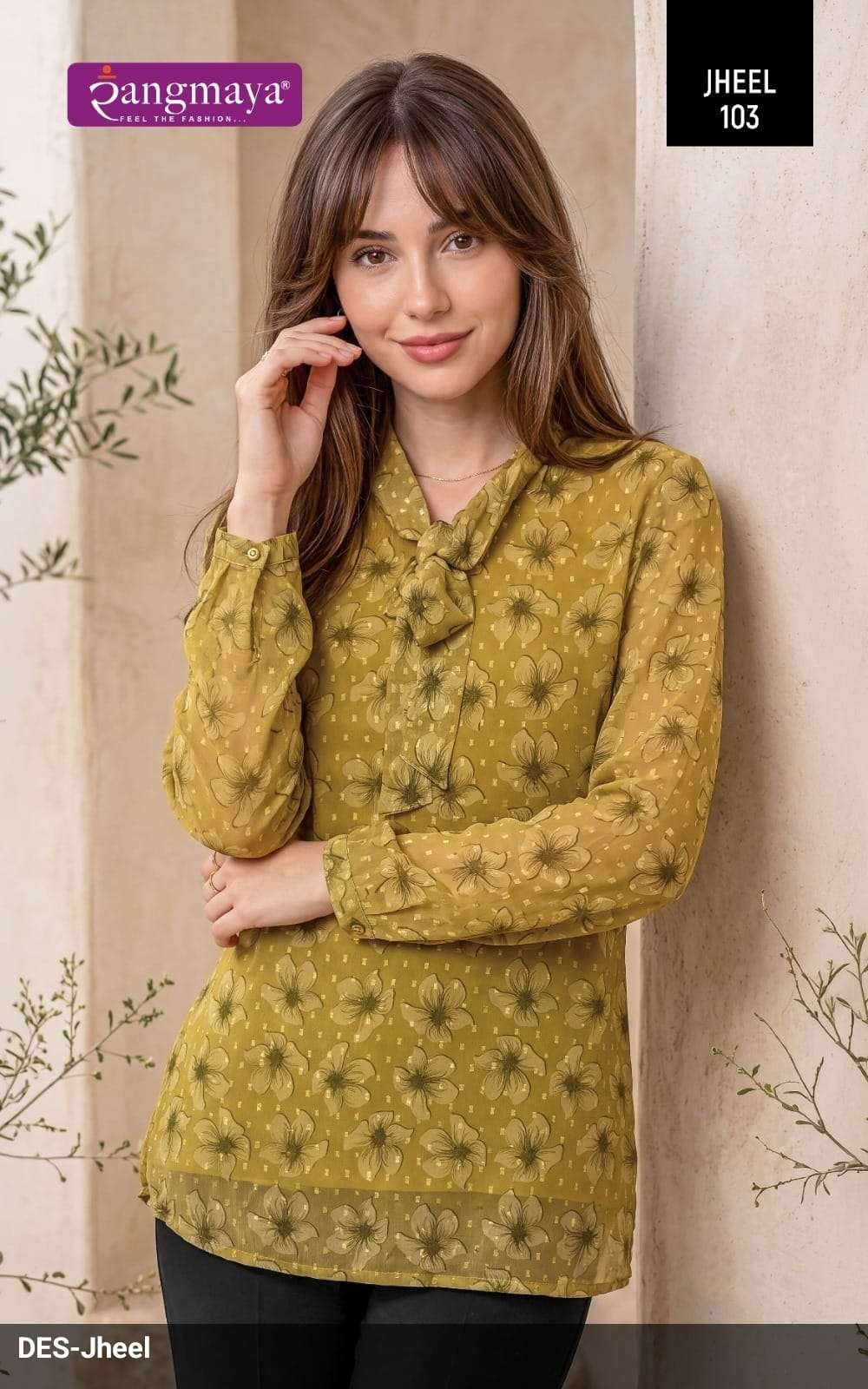 Rangmaya Jheel Chiffon Printed Stitched Tunic Set