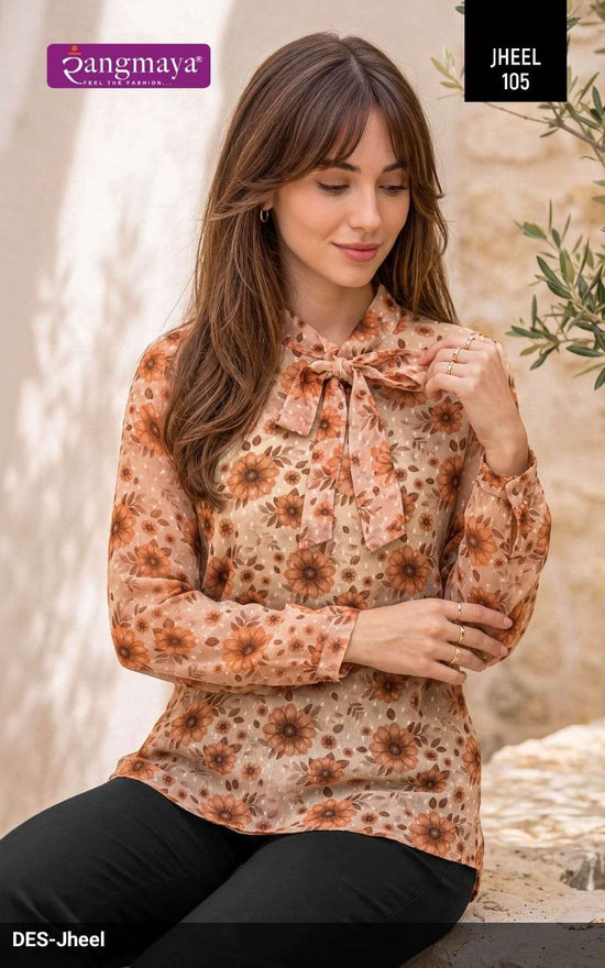 Rangmaya Jheel Chiffon Printed Stitched Tunic Set